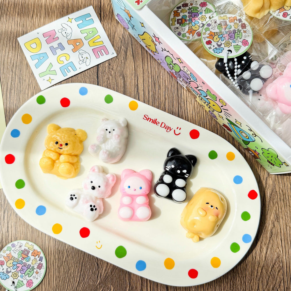 Hand-Painted Animal Squishy Keychain (Assorted Series)
