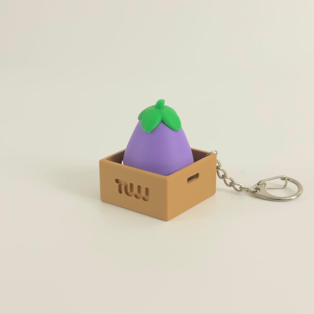 Eggplant Fidget Button Toy