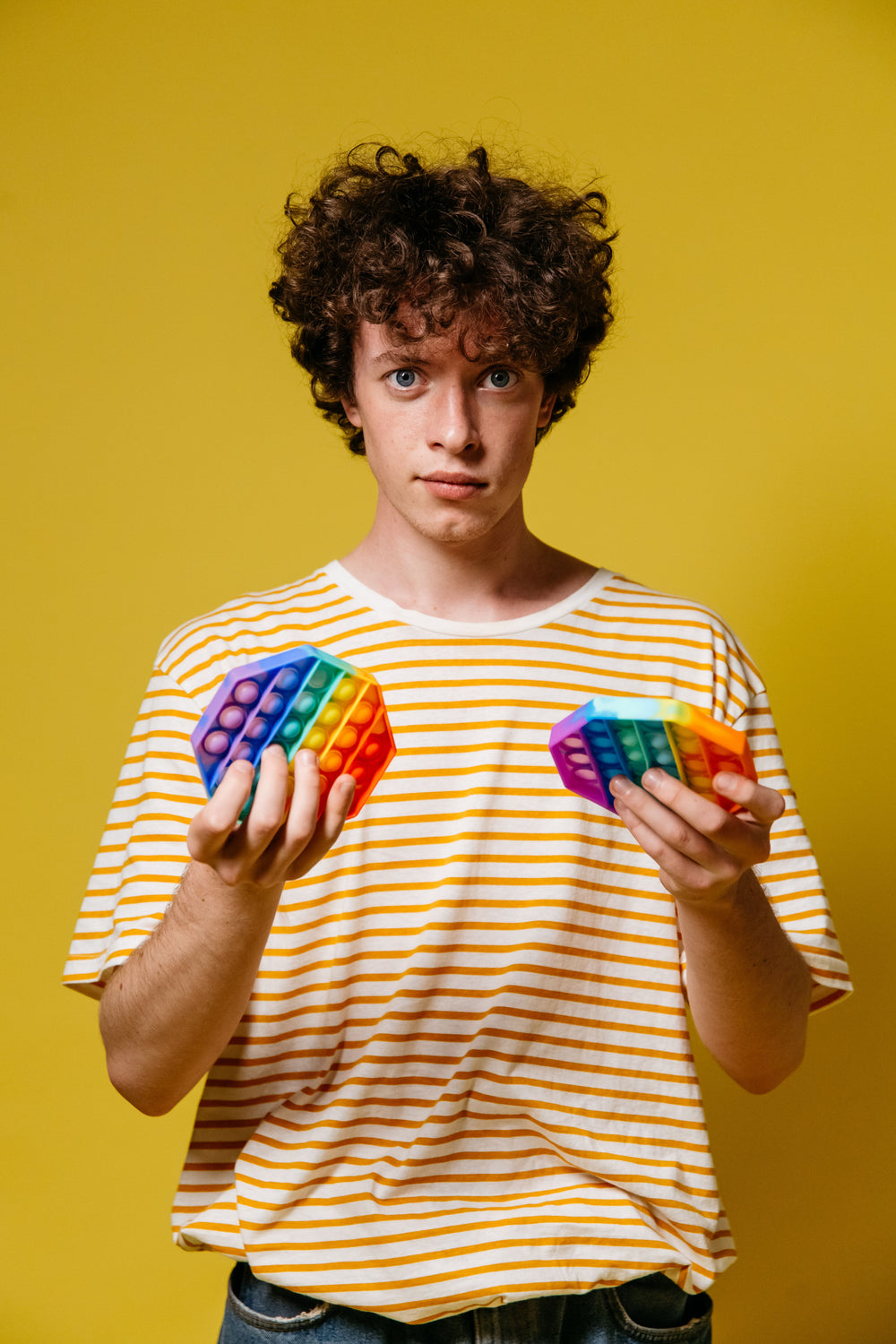 Rainbow pop it fidget toy