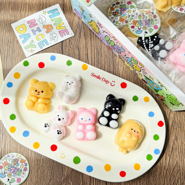 Hand-Painted Animal Squishy Keychain (Assorted Series)