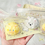 Milk Shell Squishy Keychain