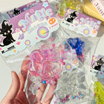 Dazzling Light Cat Paw Squishy Keychain