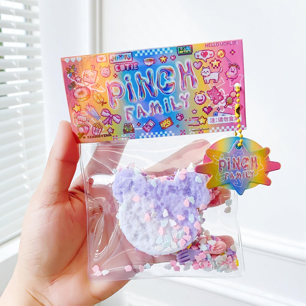 Toast Squishy Keychain