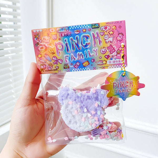 Toast Squishy Keychain