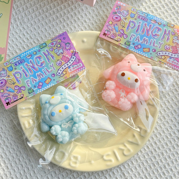 Bunny Melody Squishy Keychain