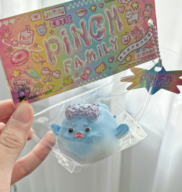 Blowfish Squishy Keychain