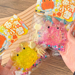 Dazzling Light Crab Squishy Keychain