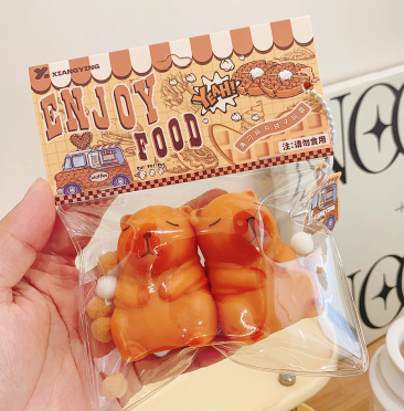 Capybara Squishy Keychain