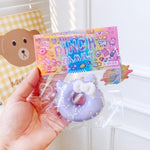 Kitty Donut Squishy Keychain