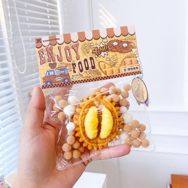 Durian Squishy Keychain