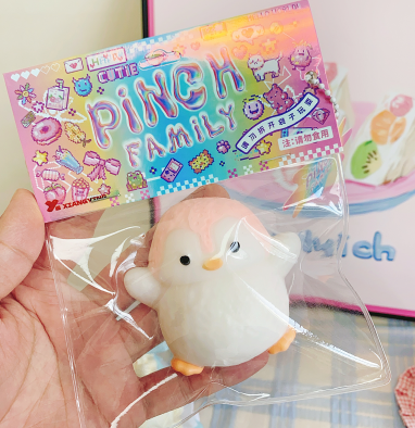 Penguin Squishy Keychain