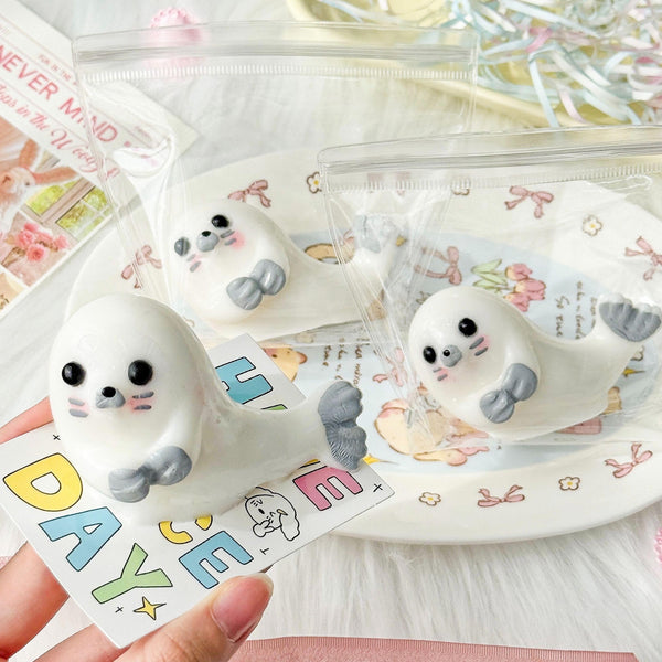 Seal Squishy Keychain