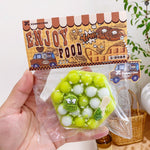 Egg Waffle Squishy Keychain