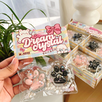 Pink & Black Cat Paw Squishy Keychain