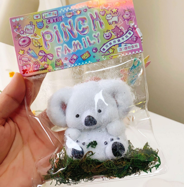 Plush Koala Squishy Keychain