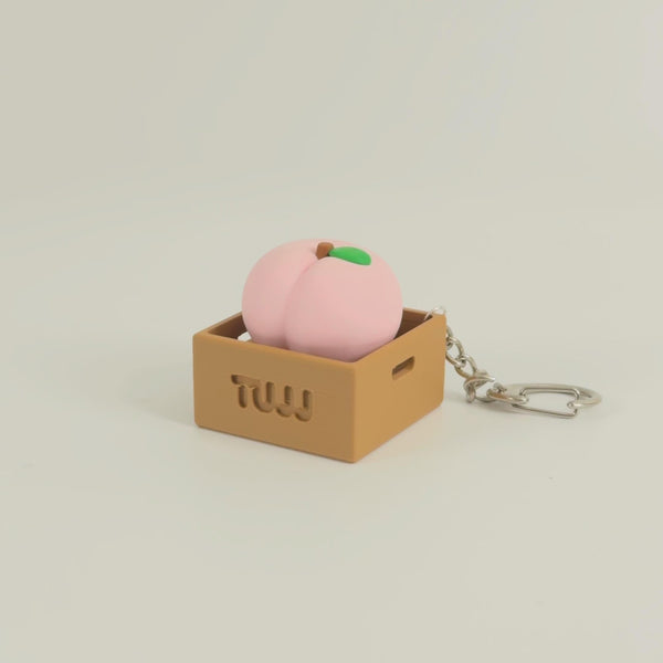 Peach Fidget Button Toy