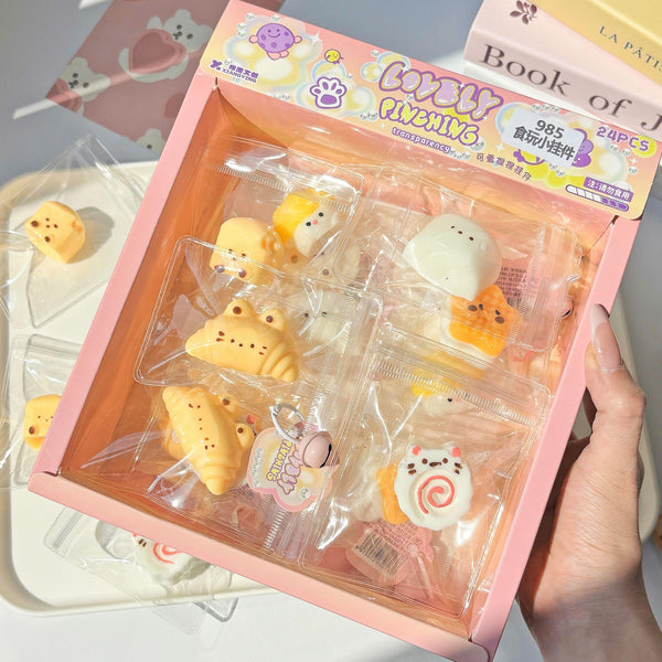 Hand-Painted Food Squishy Keychain (Assorted Series)