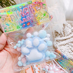 Plush Cat Paw Squishy Keychain