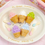 Ice Cream Cone Squishy Keychain (Assorted Series)