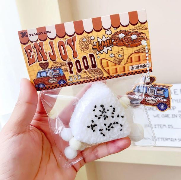 Onigiri Squishy Keychain