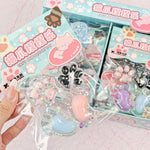 Cat Paw Squishy Keychain Combo Set
