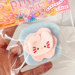 Kitty Toast Squishy Keychain