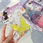 Dazzling Light Butterfly Squishy Keychain