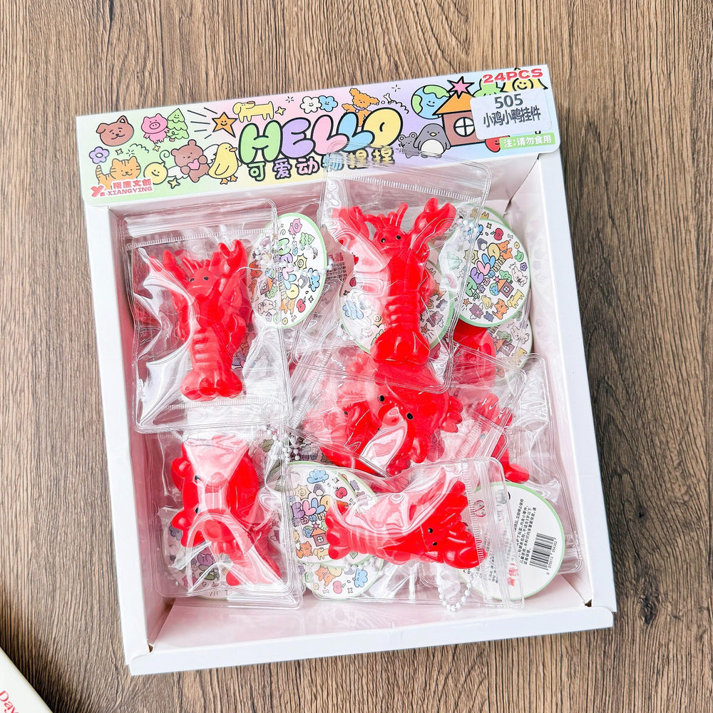 Red Lobster & Crab Squishy Keychain