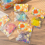 Dazzling Light Crab Squishy Keychain