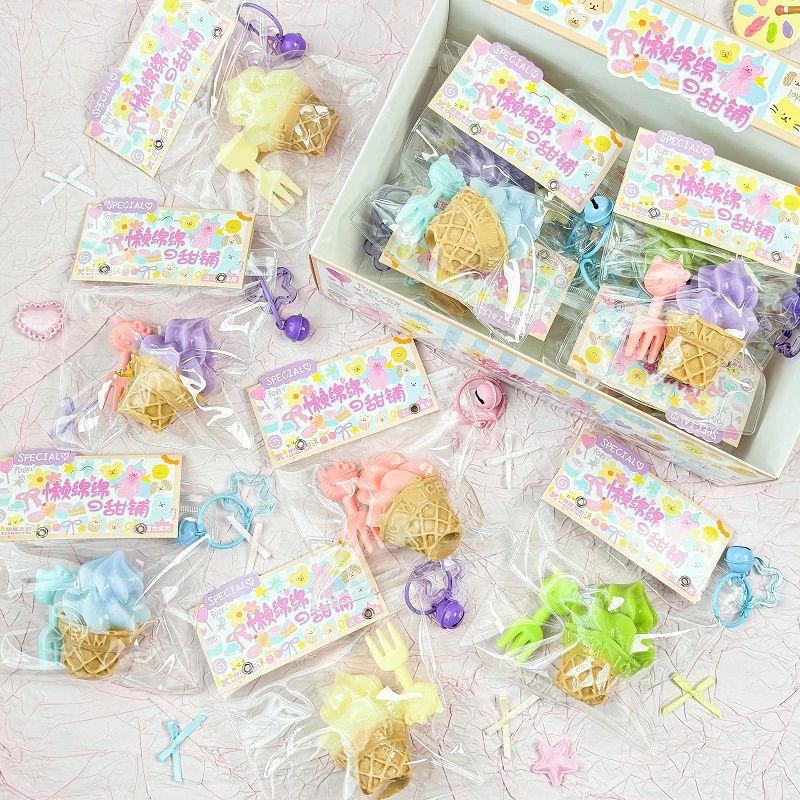 Ice Cream Cone Squishy Keychain (Large)