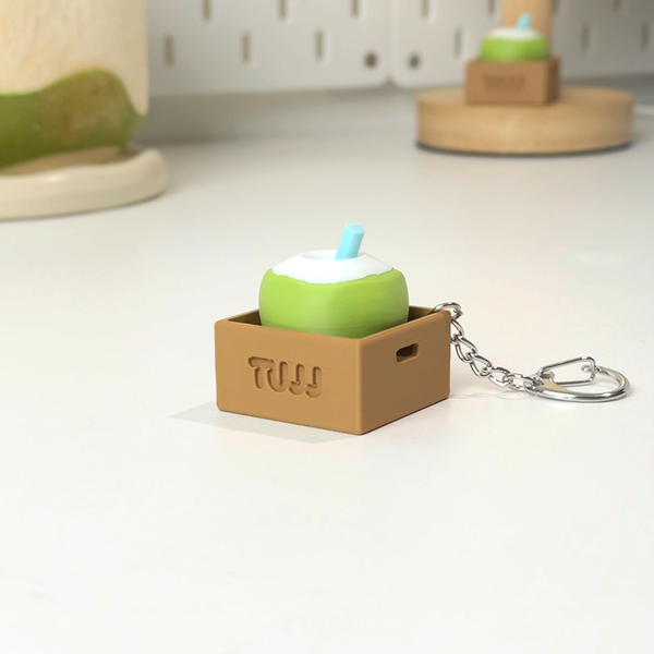 Coconut Fidget Button Toy