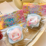 Kitty Toast Squishy Keychain