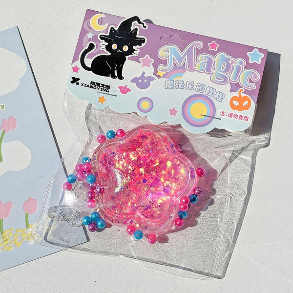 Dazzling Light Star Squishy Keychain