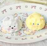 Milk Shell Squishy Keychain