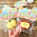 Smiling Apple Squishy Keychain