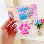 Crystal Cat Paw Squishy Keychain (Assorted Series)
