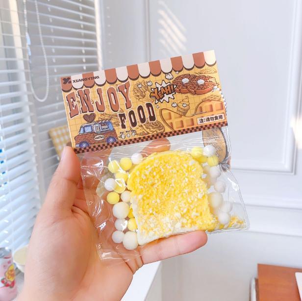 Classic Toast Squishy Keychain